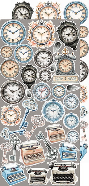 Craft O`Clock Nighttime Chill  Mix Sett med 18 stk Klippeark