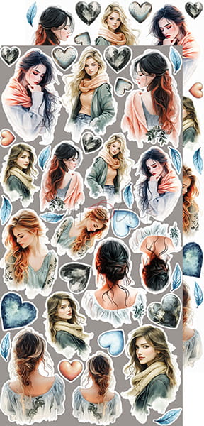 Craft O`Clock Nighttime Chill  Mix Sett med 18 stk Klippeark