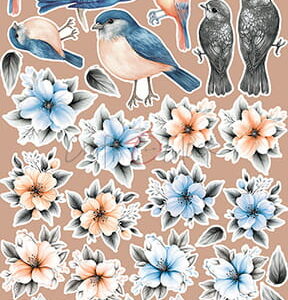 Craft O`Clock Nighttime Chill  Mix Sett med 18 stk Klippeark - Bilde 19