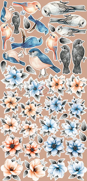 Craft O`Clock Nighttime Chill  Mix Sett med 18 stk Klippeark