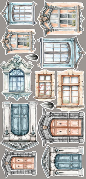 Craft O`Clock Nighttime Chill  Mix Sett med 18 stk Klippeark