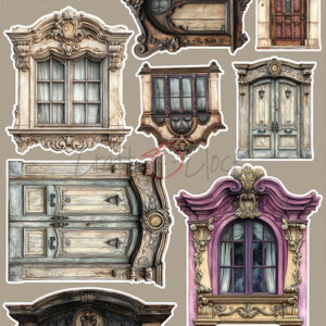 Craft O`Clock Plum & Caramel Mix Sett med 18 stk Klippeark - Bilde 10