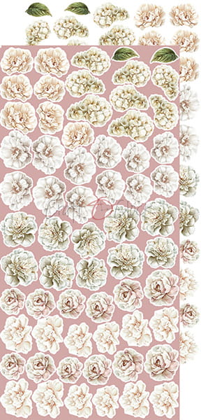 Craft O`Clock Rose Emotions Mix Sett med 18 stk Klippeark