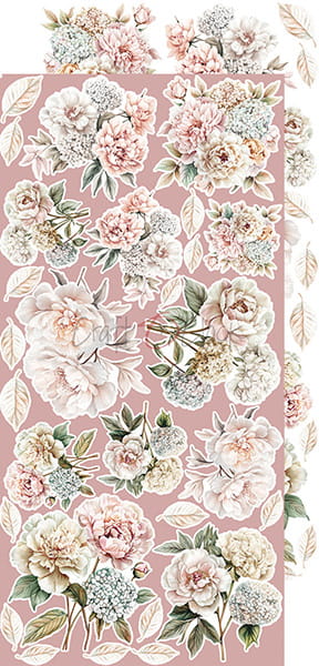 Craft O`Clock Rose Emotions Mix Sett med 18 stk Klippeark