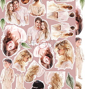 Craft O`Clock Rose Emotions Mix Sett med 18 stk Klippeark - Bilde 8