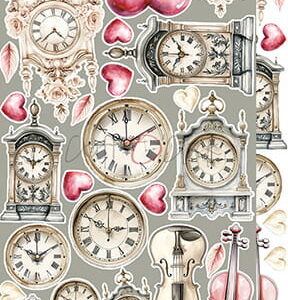 Craft O`Clock Rose Emotions Mix Sett med 18 stk Klippeark - Bilde 9