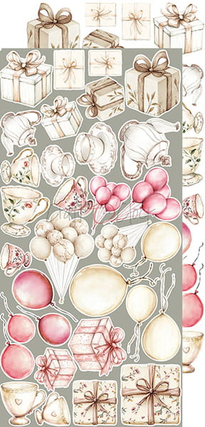 Craft O`Clock Rose Emotions Mix Sett med 18 stk Klippeark