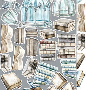 Craft O`Clock Somethings Blue Mix Sett med 18 stk Klippeark - Bilde 5