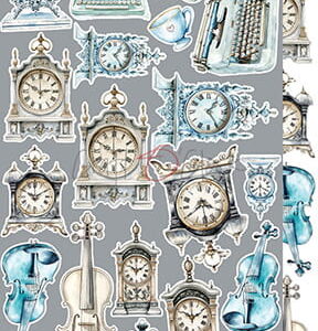 Craft O`Clock Somethings Blue Mix Sett med 18 stk Klippeark - Bilde 7