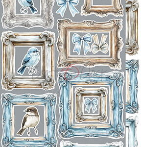 Craft O`Clock Somethings Blue Mix Sett med 18 stk Klippeark - Bilde 8