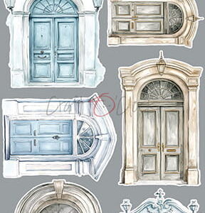 Craft O`Clock Somethings Blue Mix Sett med 18 stk Klippeark - Bilde 10