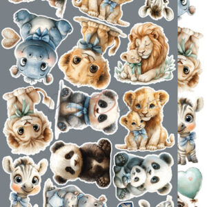 Craft O`Clock Baby Boy Universe Sett med 18 stk Klippeark - Bilde 13