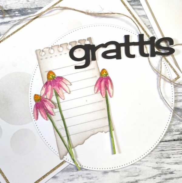 Gummiapan Solhatt blomster