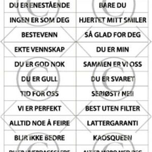 Papirdesign Klistremerker Kaffe og Sjokolade - Bilde 2