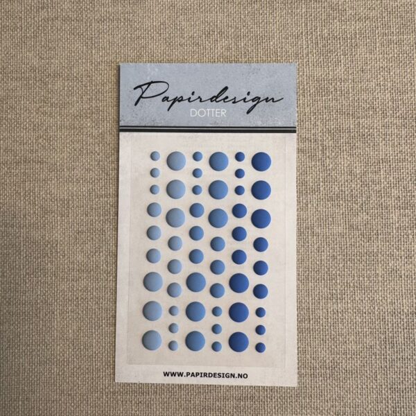 Papirdesign Dotter Blå