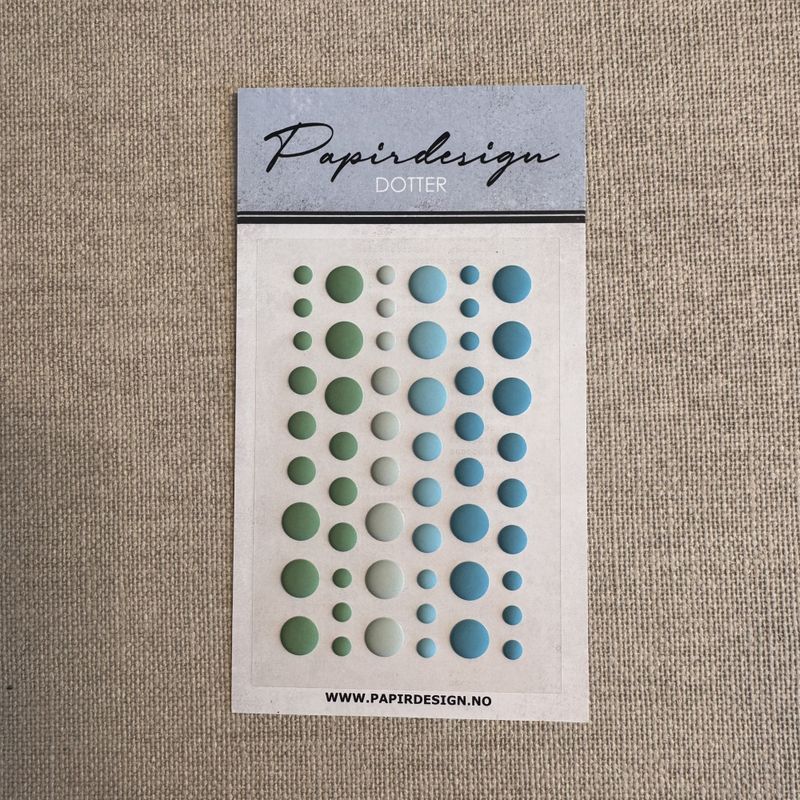 Papirdesign  Dotter Grønn - Bilde 1