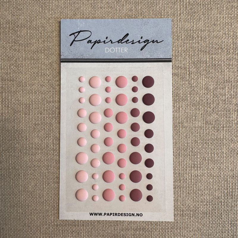 Papirdesign  Dotter Rosa Matte - Bilde 1