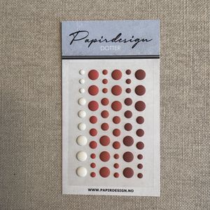 Papirdesign  Dotter Rød Matte