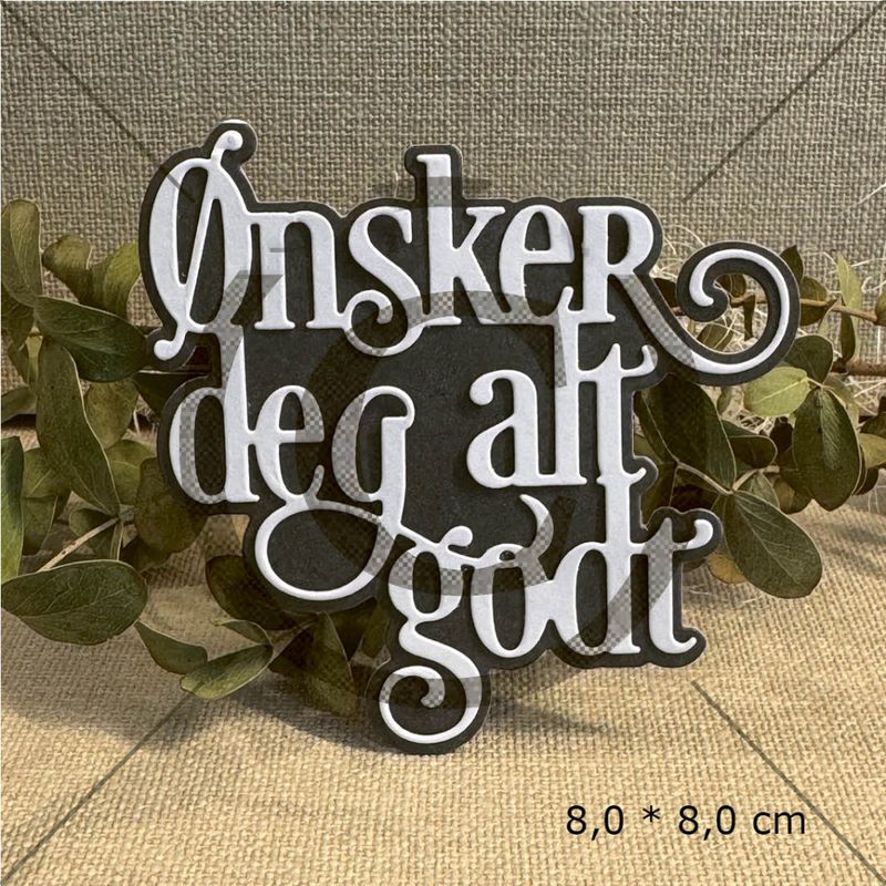 Papirdesign Dies -  Ønsker deg alt godt - Bilde 1
