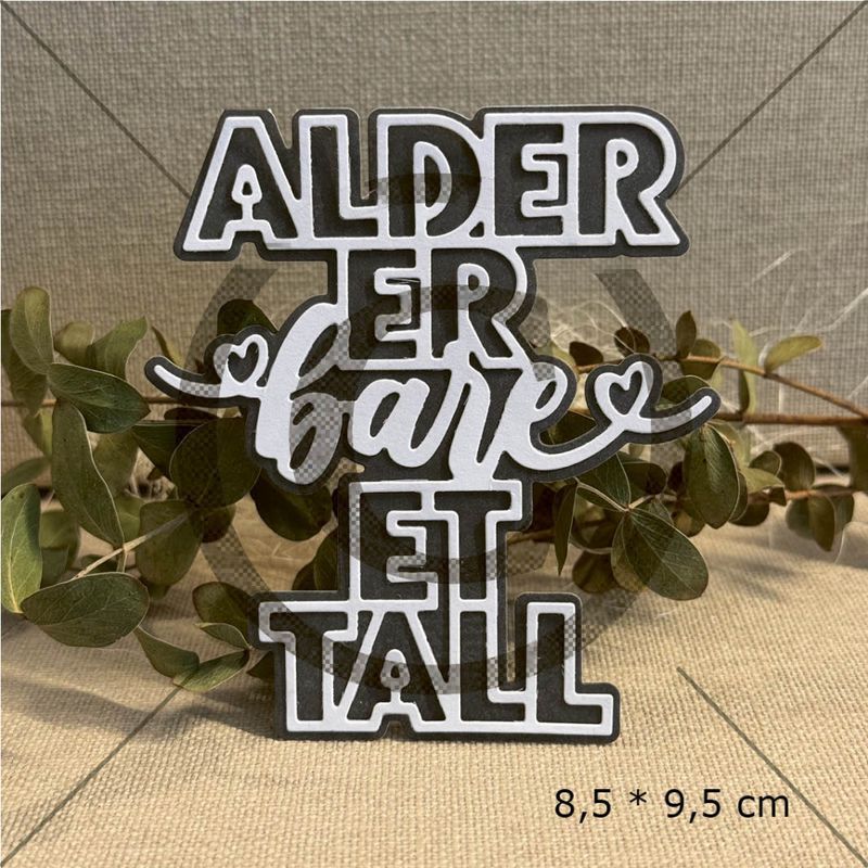 Papirdesign Dies -  Alder er bare ett tall - Bilde 1