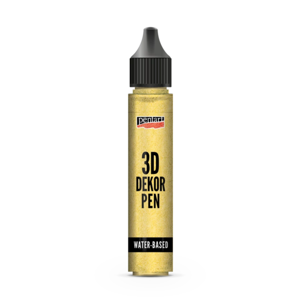 Pentart 3D Decor Pen glitter 30 ml - Gold