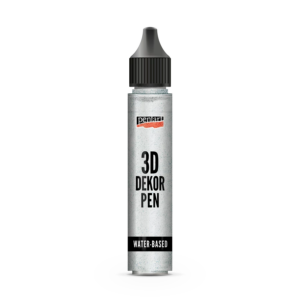 Pentart 3D Decor pen glitter 30 ml - Silver - Bilde 2