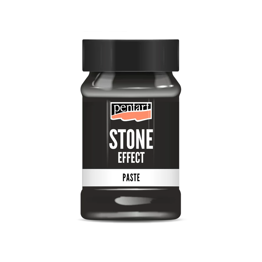 Pentart Stone effect paste 100 ml - Antharacite - Bilde 1