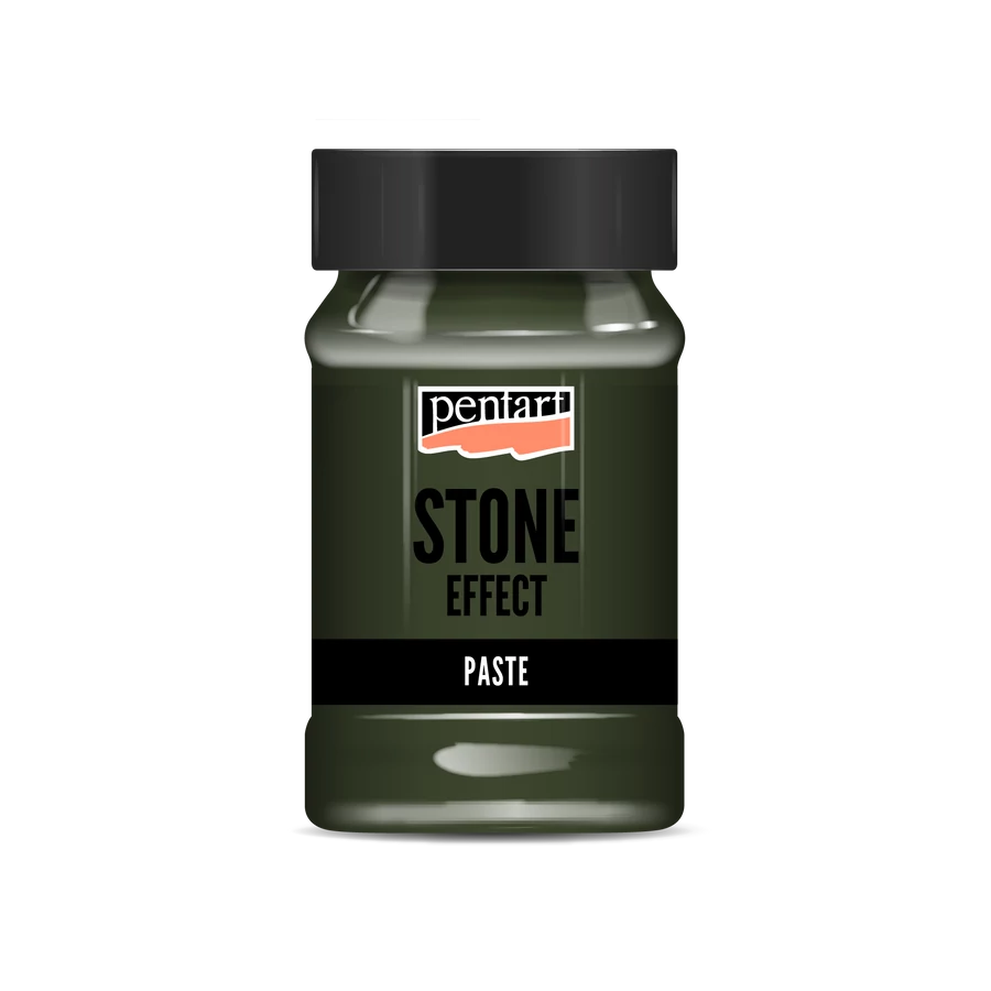 Pentart Stone effect paste 100 ml -  Green granite - Bilde 1