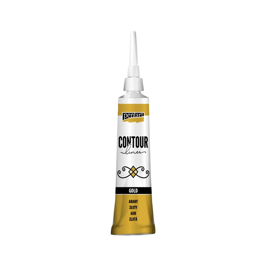 Pentart Contour liner 20 ml - Gold - Bilde 1