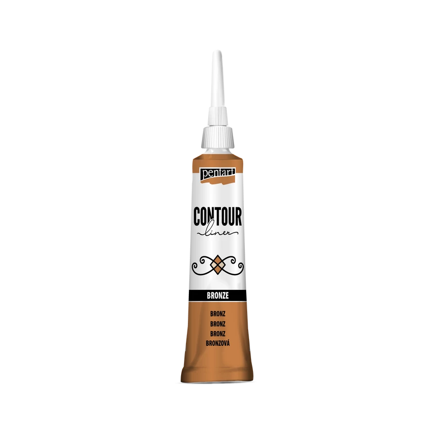 Pentart Contour liner 20 ml - Bronze - Bilde 1