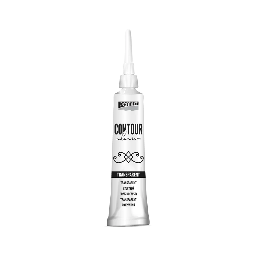 Pentart Contour liner 20 ml - Transparent - Bilde 1