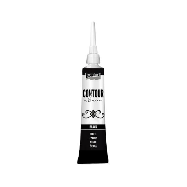 Pentart Contour liner 20 ml - Black