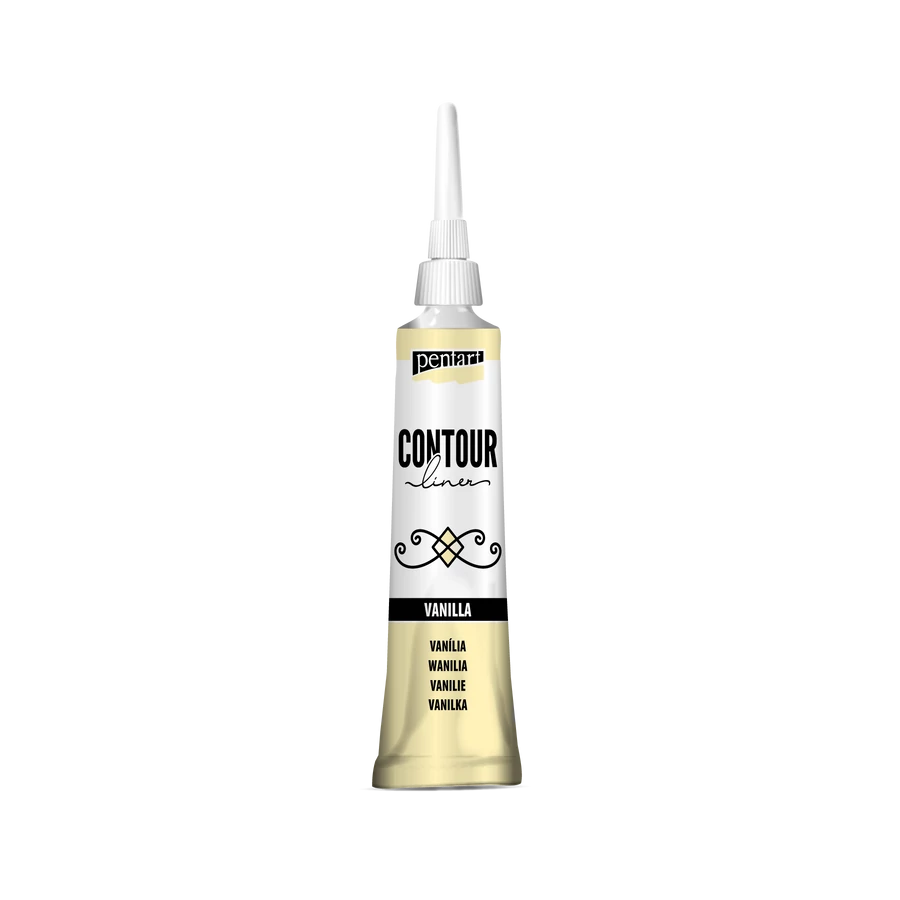 Pentart Contour liner 20 ml - Vanilla - Bilde 1