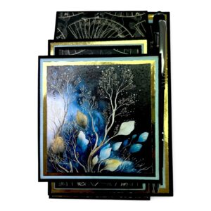 Kit 24 Stalfeli Notatblokk - Svart/Blå/Gull - Bilde 3