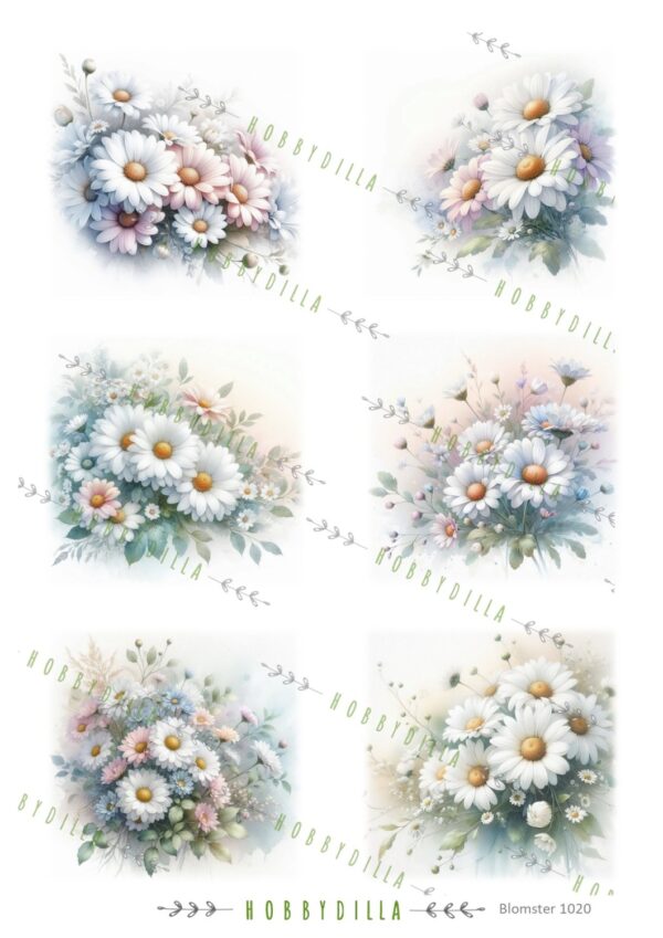 Rispapir Blomster 1020 M Prestekrager