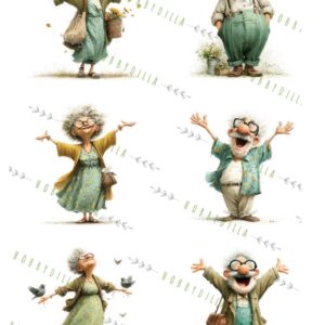 Rispapir Mennesker 2050 Gammel og Glad - Bilde 2