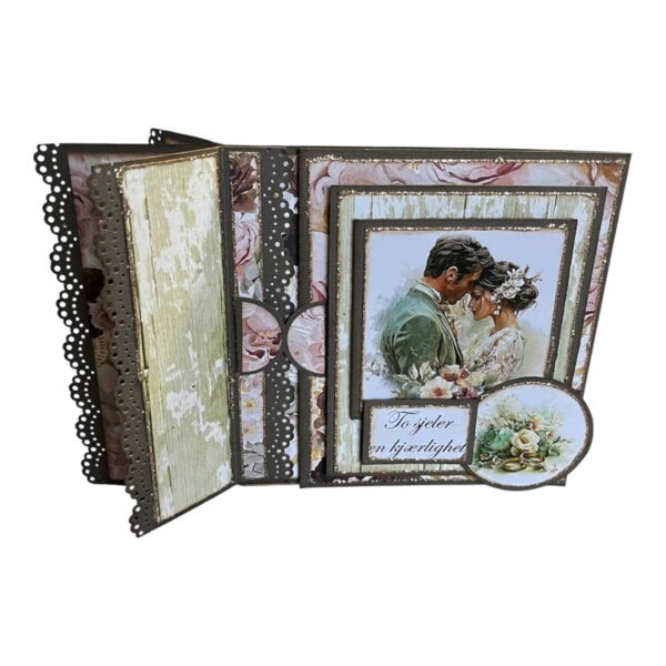 Kit 27 Brettekort med Blondeklaffer - Bryllup