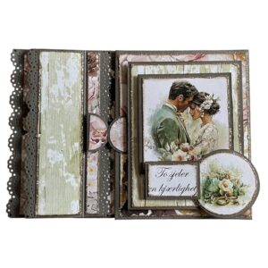 Kit 27 Brettekort med Blondeklaffer - Bryllup - Bilde 2