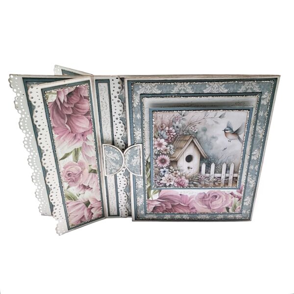 Kit 28 Brettekort med Blondeklaffer - Fuglehus