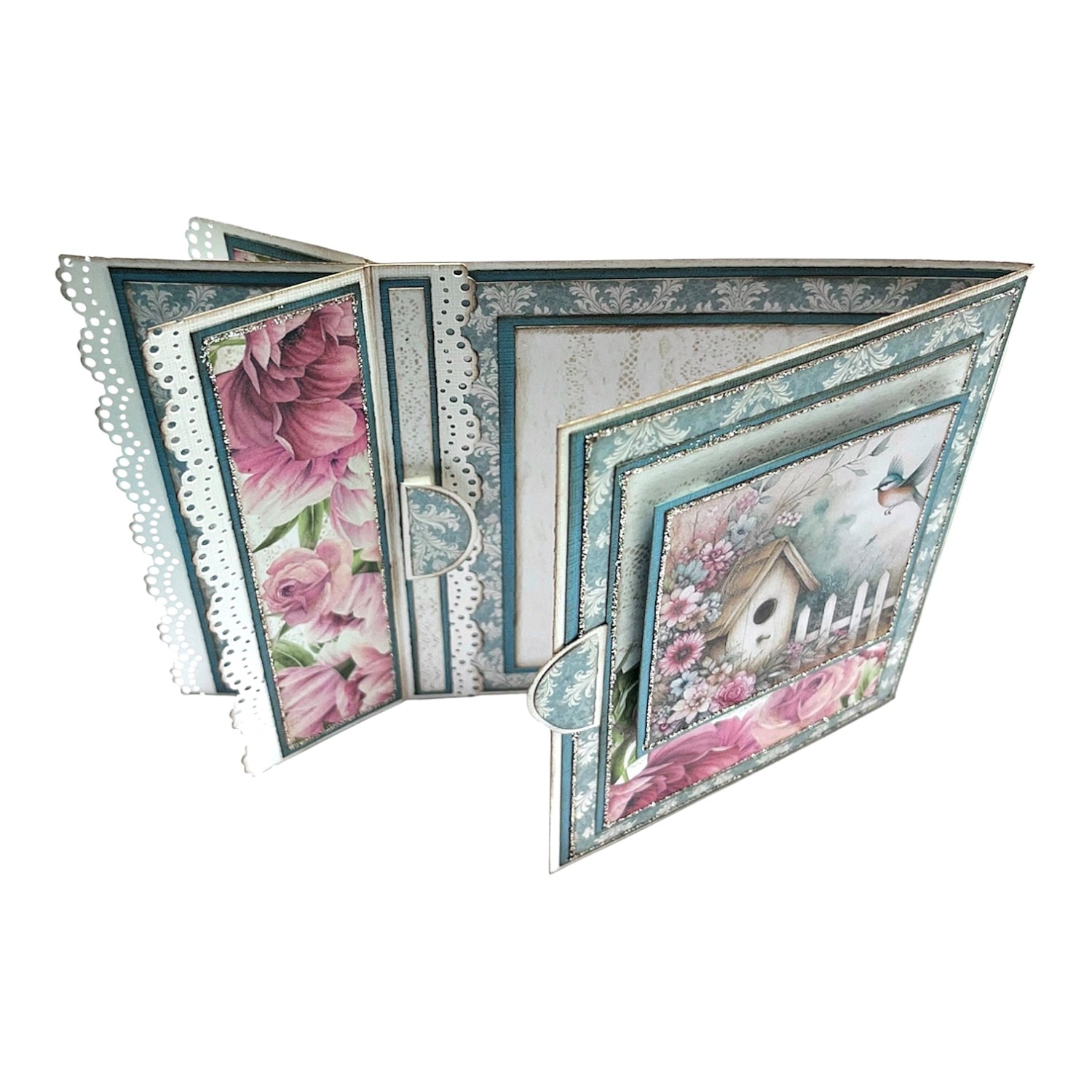 Kit 28 Brettekort med Blondeklaffer - Fuglehus - Bilde 4