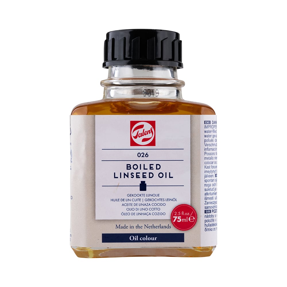 Talens Boiled Linseed Oil 026 – 75ml Kokt Linolje - Bilde 1