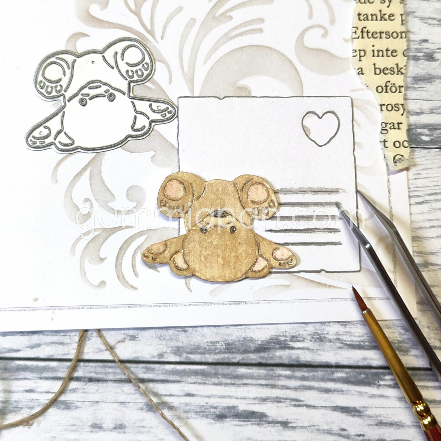 Gummiapan Die Bamse på rygg - Bilde 1