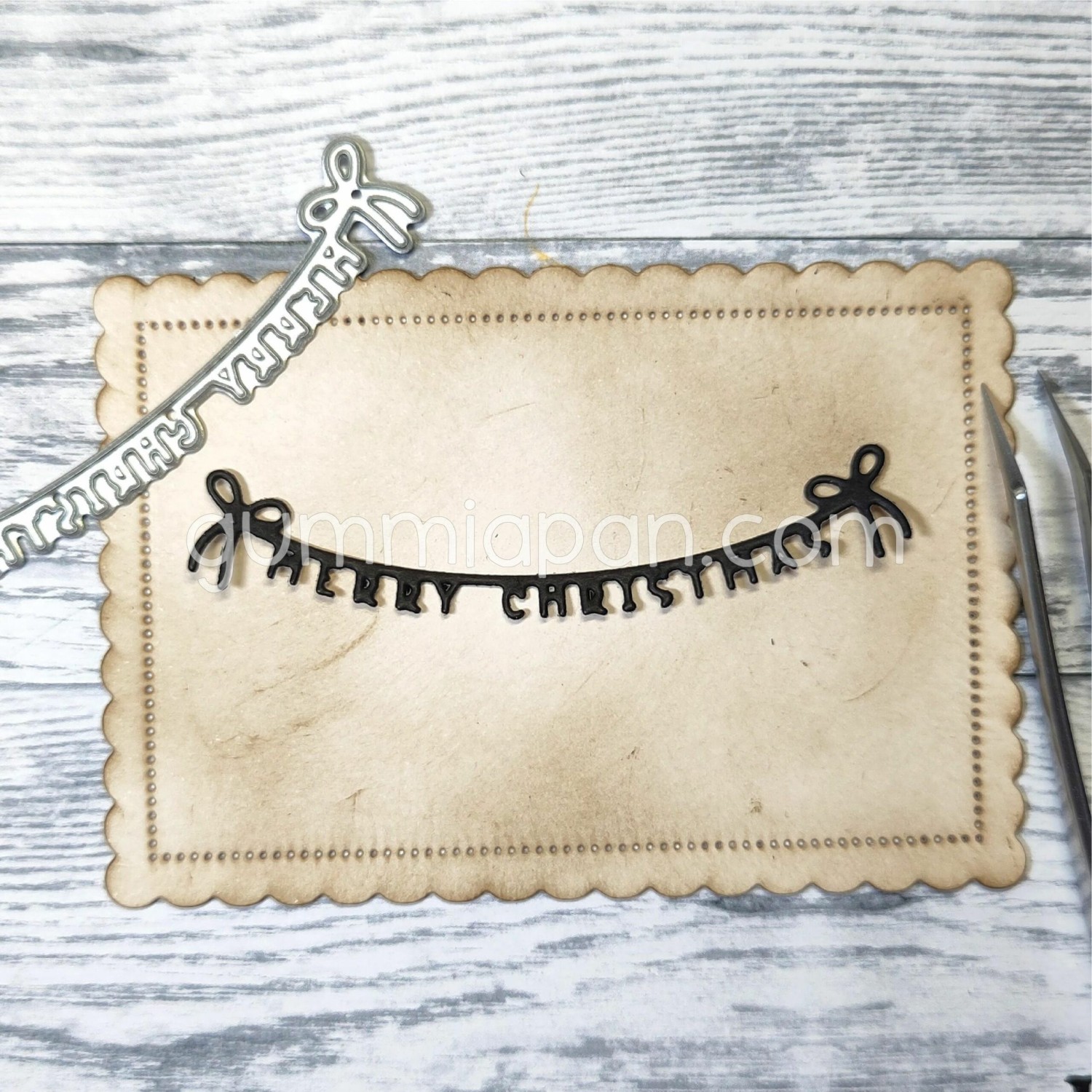 Gummiapan Die Merry Christmas på tråd - Bilde 1