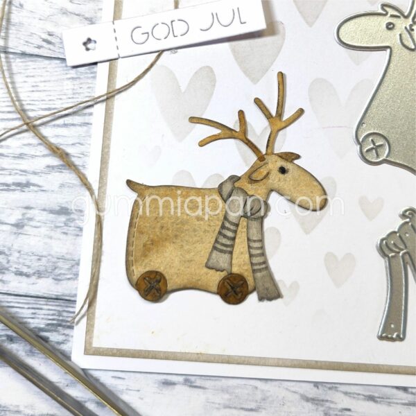 Gummiapan Dies Leketøy Reinsdyr