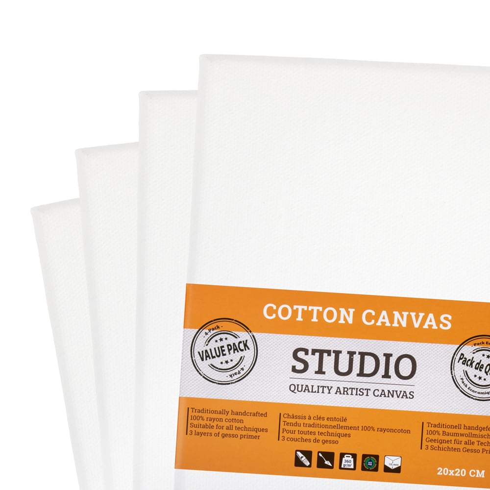 Studio Cotton Canvas – 4pk oppspent lerret – 60x80cm - Bilde 1