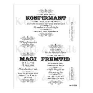 Kort & Godt Stempel -  Konfirmant 2692 - Bilde 1