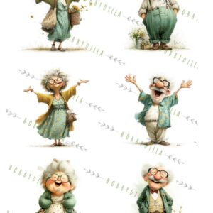 Rispapir Mennesker 2050 Gammel og Glad - Bilde 1