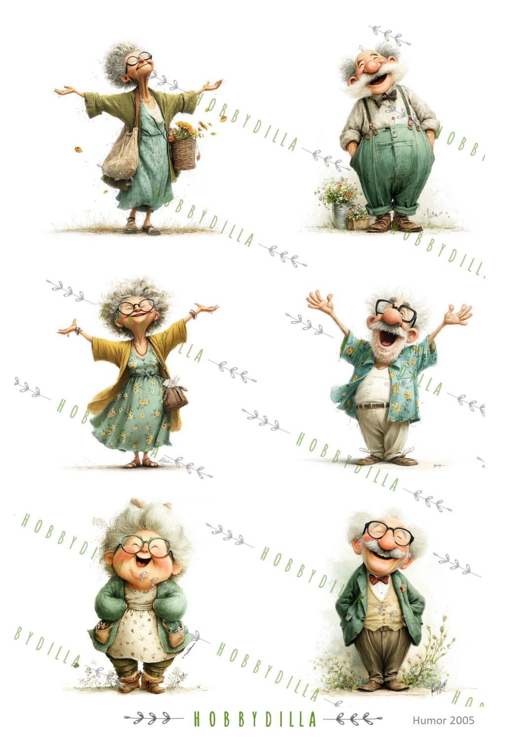 Rispapir Mennesker 2050 Gammel og Glad - Bilde 1