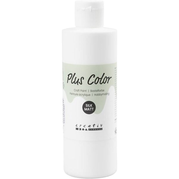 Plus Color Hobbymaling 1 Fl., 250 ml, Hvit