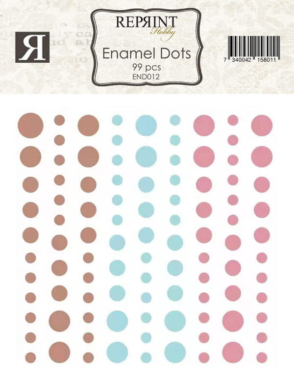 Reprint Selvklebende Enamel Dots - The Pottery Collection